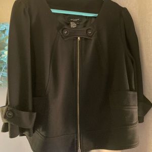 Sandro sportswear cropped jacket black, size LG